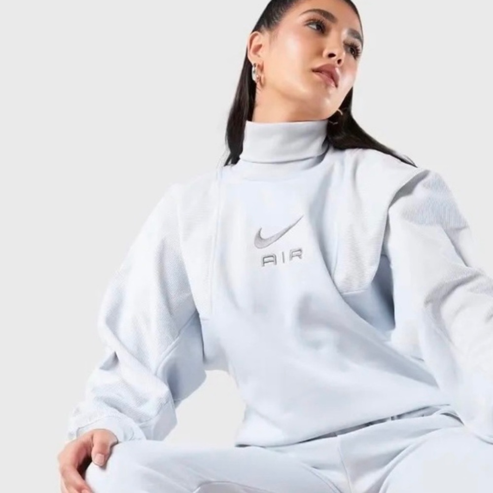 Nike Air Women's Corduroy Fleece High Neck Pullover Sweatshirt NWT